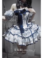 Xing Weimian Rain On Celadon Mini JSK with Detachable Puff Sleeves(6th Pre-Order/Full Payment Without Shipping)
